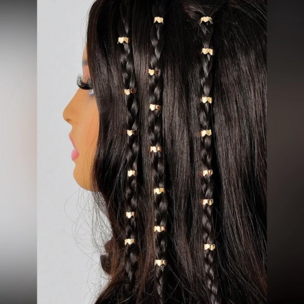 40 pack Cleopatra Golden Hair Cuffs Swiveled